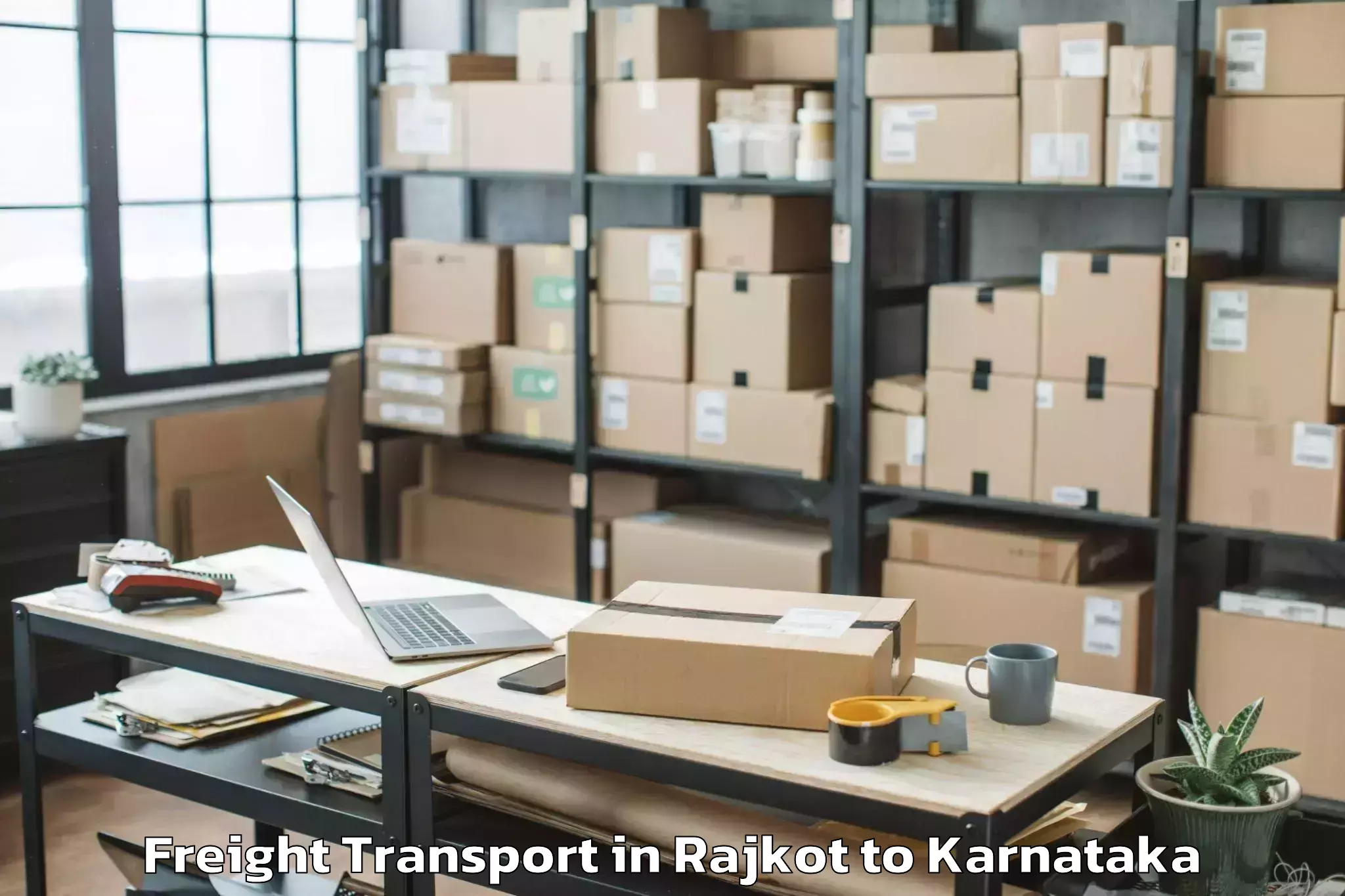 Affordable Rajkot to Munuvalli Freight Transport